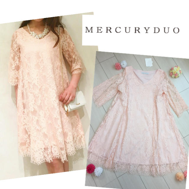 MERCURYDUO(マーキュリーデュオ)の♡新品♡レースフレアワンピース♡マーキュリー♡ レディースのワンピース(ミニワンピース)の商品写真