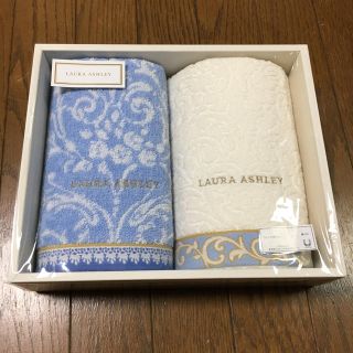 ローラアシュレイ(LAURA ASHLEY)のローラアシュレイ フェイスタオル ２枚セット(タオル/バス用品)