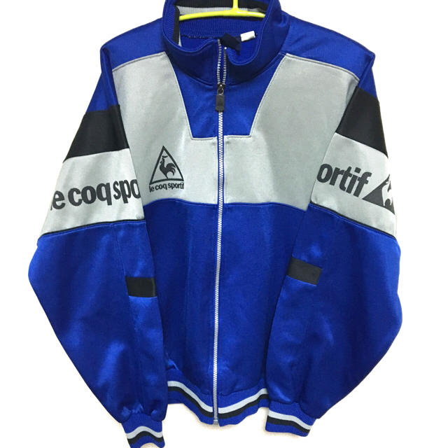 le coq sportif(ルコックスポルティフ)の80s 90s lecoq ルコック ジャージ 古着 ヴィンテージ 希少 青 メンズのトップス(ジャージ)の商品写真