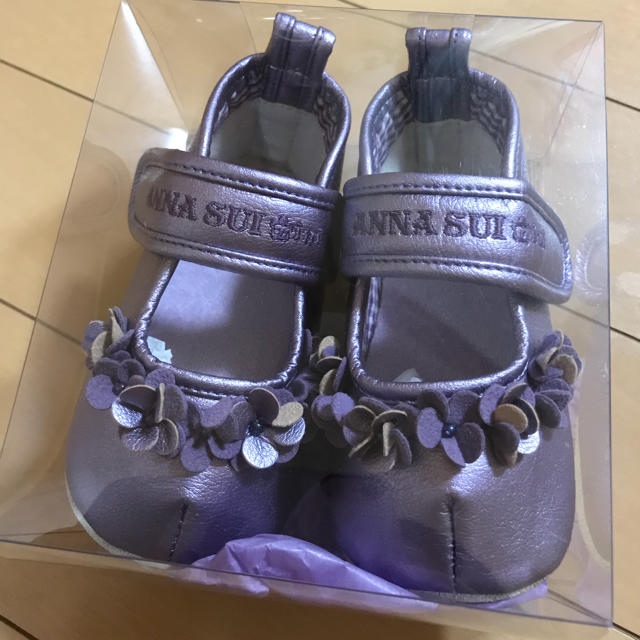 ANNA SUI mini(アナスイミニ)の新品★未使用 ANNA SUImini ファーストシューズ キッズ/ベビー/マタニティのベビー靴/シューズ(~14cm)(その他)の商品写真