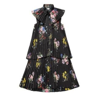 アーデム(Erdem)の値下げH&M × ERDEM コラボ プリーツワンピース サイズ36　送料無料(ひざ丈ワンピース)