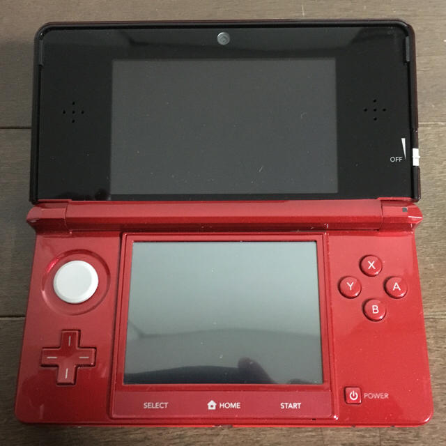 液晶美品 完動品 3DS 本体 シャアモデル 付属品完備 大容量SD 送料無料