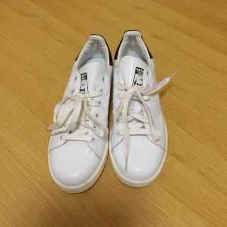 アディダス(adidas)の美品✨ addidas stan smith 23cm ホワイト×ブラック(スニーカー)