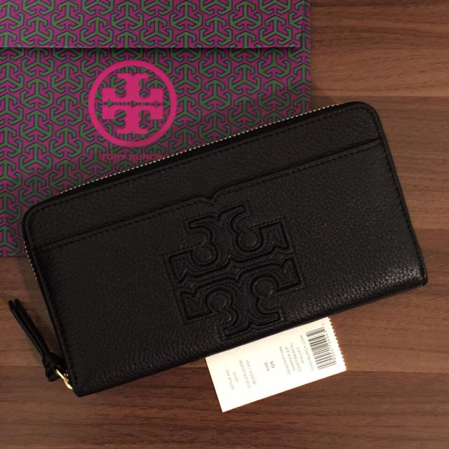 Tory Burch HARPER ブラック 長財布 黒