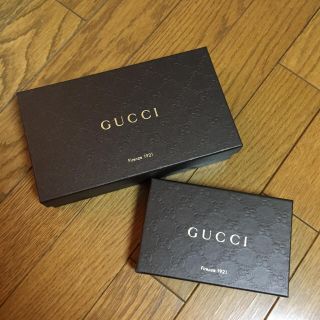 グッチ(Gucci)のさぁぽん❤️様専用！！GUCCIグッチ空箱2つセット財布革製品(ショップ袋)