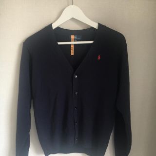 ポロラルフローレン(POLO RALPH LAUREN)のポロ ラルフローレン キッズ★学校制服にVネックカーディガン★紺 難あり(カーディガン)