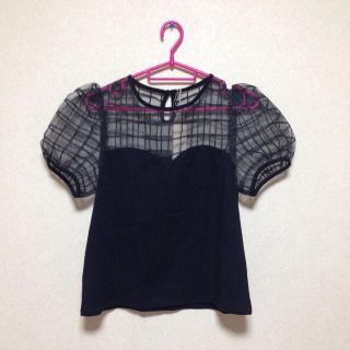 ティティアンドコー(titty&co)のtitty&co.♡オーガンジーTOPS(Tシャツ(半袖/袖なし))