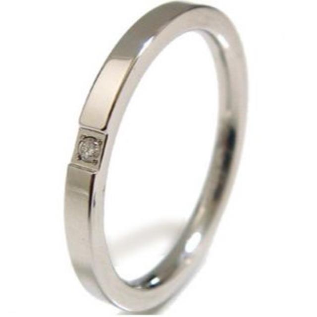 【SteelAdamas】アダマスステンレスダイヤモンドリング／１５号 レディースのアクセサリー(リング(指輪))の商品写真