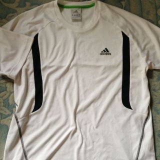 adidas 半袖Ｔシャツ ホワイト Ｏサイズ(その他)