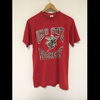 ロンハーマン(Ron Herman)のOhioStateBuckeyes/RusselビンテージTシャツ(アメリカ製)(Tシャツ/カットソー(半袖/袖なし))