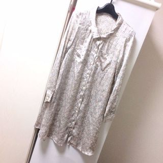 チャオパニック(Ciaopanic)の送込●定1万【チャオパニック】花柄 シャツワンピース ロングシャツ(ひざ丈ワンピース)