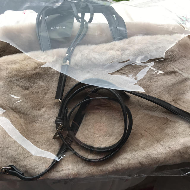 EMODA(エモダ)の🌞エモダ♡フェイクファー 2wayバッグ ベージュ レディースのバッグ(ショルダーバッグ)の商品写真