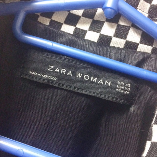ZARA(ザラ)の送料無料【ZARA】ブロックチェック テーラードジャケット 市松模様 ザラ レディースのジャケット/アウター(テーラードジャケット)の商品写真