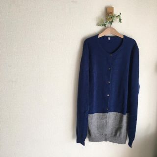 ムジルシリョウヒン(MUJI (無印良品))のMUJI カシミヤ混 ウールカーディガン L(ニット/セーター)