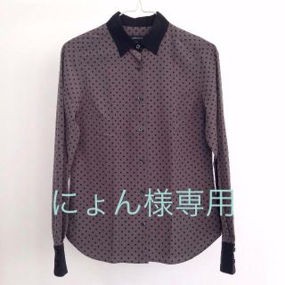 ラブレス(LOVELESS)の未使用 美品 ラブレス LOVELESS ドットシャツ(シャツ/ブラウス(長袖/七分))