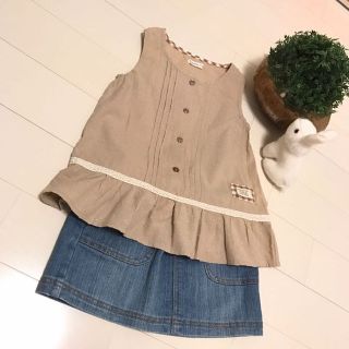 ビケット(Biquette)の110サイズ♡biquette usedナチュラルセットアップ(その他)