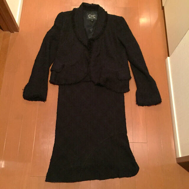 COUP DE CHANCE(クードシャンス)の黒フォーマルスーツ☆COUP DE CHANCE レディースのフォーマル/ドレス(スーツ)の商品写真