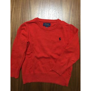 ポロラルフローレン(POLO RALPH LAUREN)の【中古】POLO RALPH LAUREN赤 ニット(Tシャツ/カットソー)