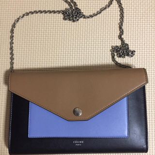 セリーヌ(celine)の【正規品・希少】Celine チェーンウォレット ライトキャメル(財布)