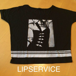 リップサービス(LIP SERVICE)のプリントTシャツ(Tシャツ(半袖/袖なし))