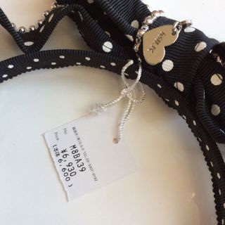 新品★MILK ドットリボンカチューシャ ブラック ハロウィン 新品★MILK ドットリボンカチューシャ ブラック ハロウィン