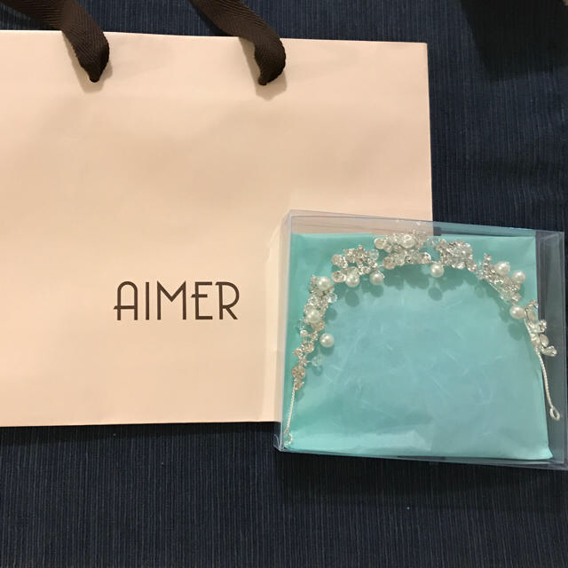 AIMER(エメ)のヘッドアクセ AIMER #7/4値下げしました ハンドメイドのウェディング(ヘッドドレス/ドレス)の商品写真