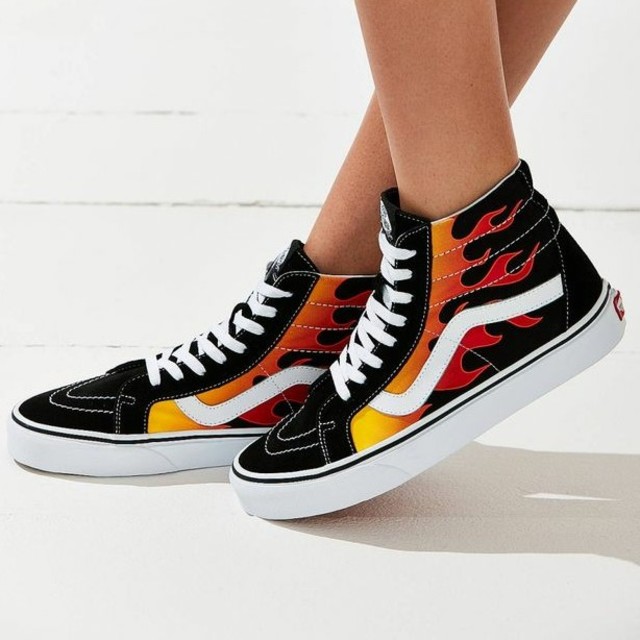 国内完売品早い者勝ち！ VANS SK8-HI FLAME 24.5cm