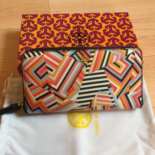 トリーバーチ(Tory Burch)のTory Burch  トリーバーチ オレンジカラフル⭐️長財布(財布)