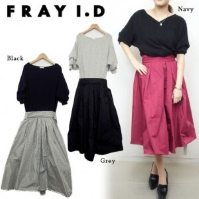 FRAY I.D(フレイアイディー)の新品タグ付き☆完売タフタワンピース☆フレイアイディー レディースのワンピース(ひざ丈ワンピース)の商品写真