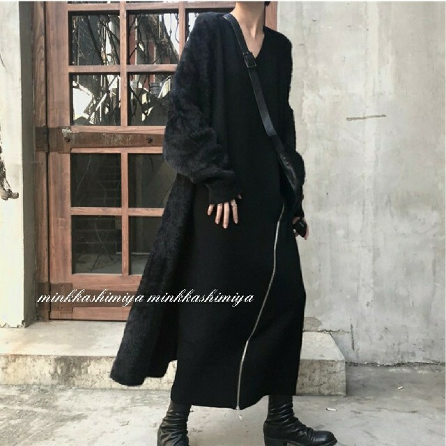 極美品♪】リレアン×コロンボ カシミヤ100% ミンク 13+ ロングコート-
