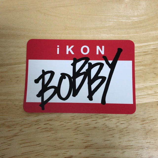 iKON(アイコン)のステッカー(BOBBY) エンタメ/ホビーのCD(K-POP/アジア)の商品写真