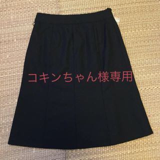 スーツカンパニー(THE SUIT COMPANY)の【新品未使用】黒スーツスカート(ひざ丈スカート)