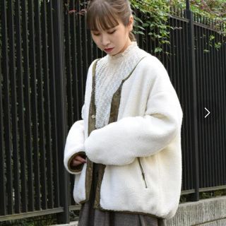 ダブルクローゼット(w closet)のw closet ボアブルゾン(ブルゾン)