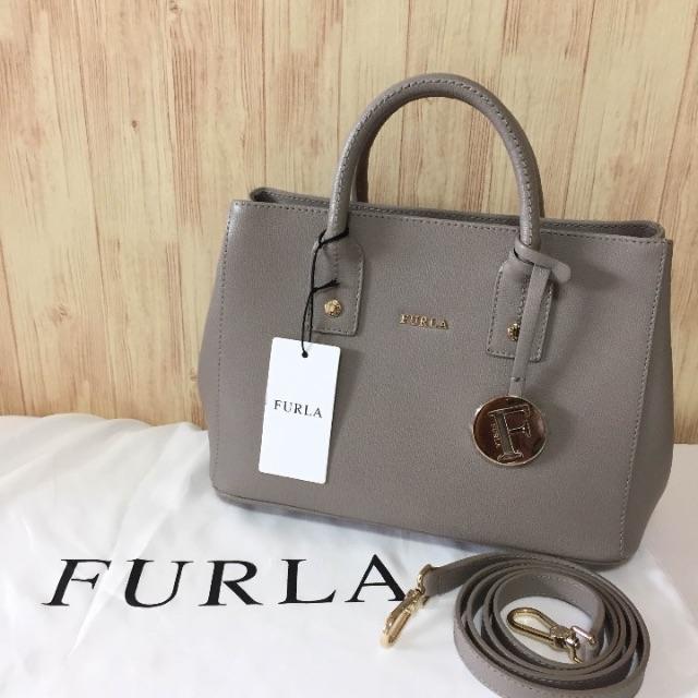 Furla - 新品 フルラ リンダ コンパクト 2wayバッグ グレージュ