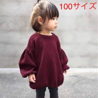 ♡今期最終販売♡パフスリーブトップス100(ニット)