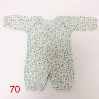 ミキハウス(mikihouse)のCOCOWALKBABY 綿100 百貨店ブランド 長袖 冬 70 ロンパース(カバーオール)