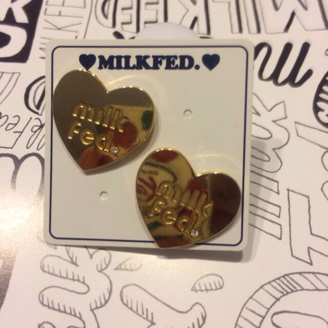 MILKFED.(ミルクフェド)のMILK FED♡ピアス レディースのアクセサリー(ピアス)の商品写真