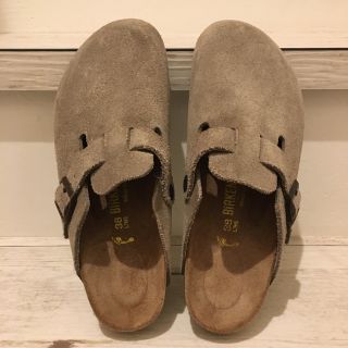 ビルケンシュトック(BIRKENSTOCK)のたあ様専用   ビルケンシュトック38ボストンベージュ幅細ハグオーワ(スリッポン/モカシン)