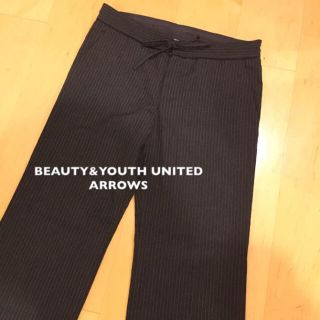 ビューティアンドユースユナイテッドアローズ(BEAUTY&YOUTH UNITED ARROWS)の【美品】BEAUTY&YOUTH ストライプパンツ(カジュアルパンツ)