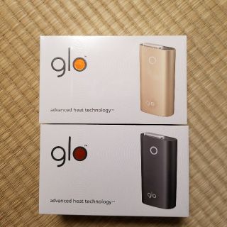 グロー(glo)のglo ブラック　ゴールドセット(タバコグッズ)