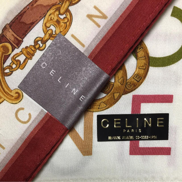 celine(セリーヌ)のセリーヌ 大判 ハンカチ レディースのファッション小物(ハンカチ)の商品写真