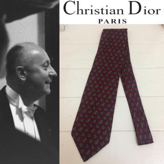 クリスチャンディオール(Christian Dior)のChristian Dior PARIS USA製 ヴィンテージ 柄ネクタイ(ネクタイ)