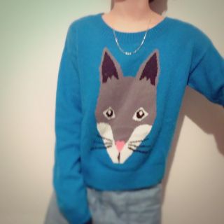 エイチアンドエム(H&M)のキツネニット(ニット/セーター)