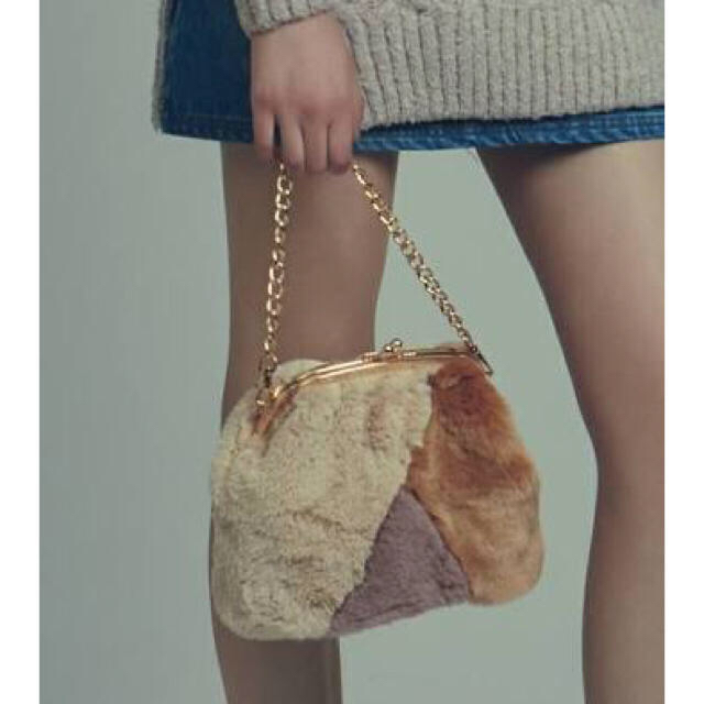 dazzlin(ダズリン)のパッチワークフェイクファーバッグ レディースのバッグ(ショルダーバッグ)の商品写真