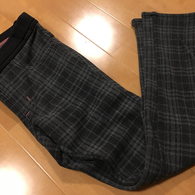 EDWIN(エドウィン)のEDWIN 裏起毛チェックデニム キッズ/ベビー/マタニティのキッズ服男の子用(90cm~)(パンツ/スパッツ)の商品写真