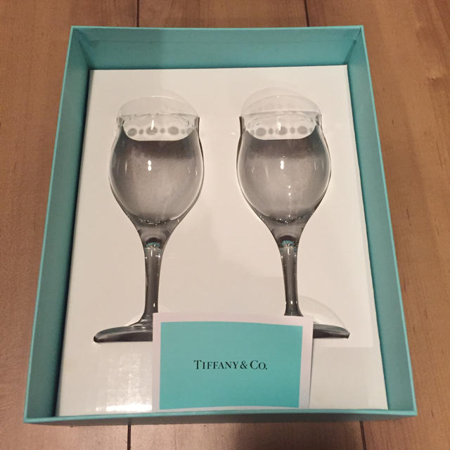 Tiffany & Co.(ティファニー)の【新品】ティファニー ワイングラス ペア インテリア/住まい/日用品のキッチン/食器(グラス/カップ)の商品写真