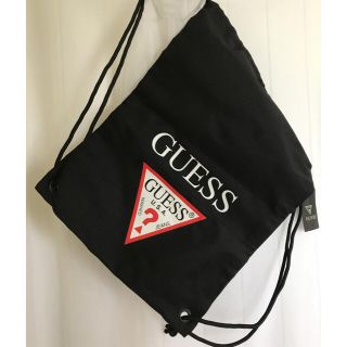 ゲス(GUESS)の大値下げ！レア Guess ロゴ ナップサック ゲス リュック(リュック/バックパック)