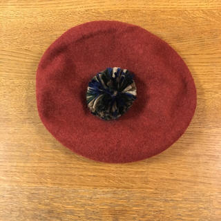 サマンサモスモス(SM2)のSM2ベレー帽 エンジ色(ハンチング/ベレー帽)