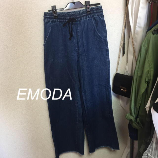 EMODA(エモダ)のEMODA デニムワイドパンツ レディースのパンツ(デニム/ジーンズ)の商品写真