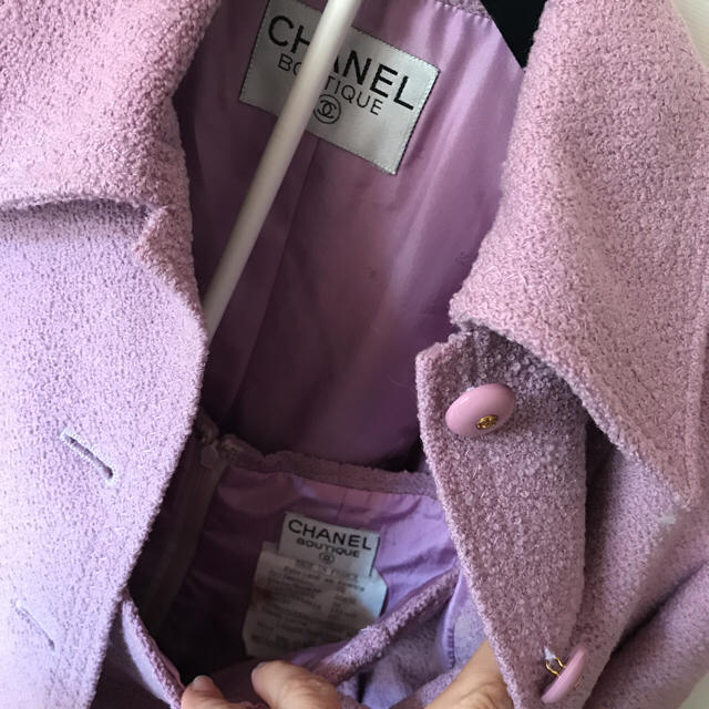 CHANEL(シャネル)のピンクツイードセット レディースのレディース その他(セット/コーデ)の商品写真